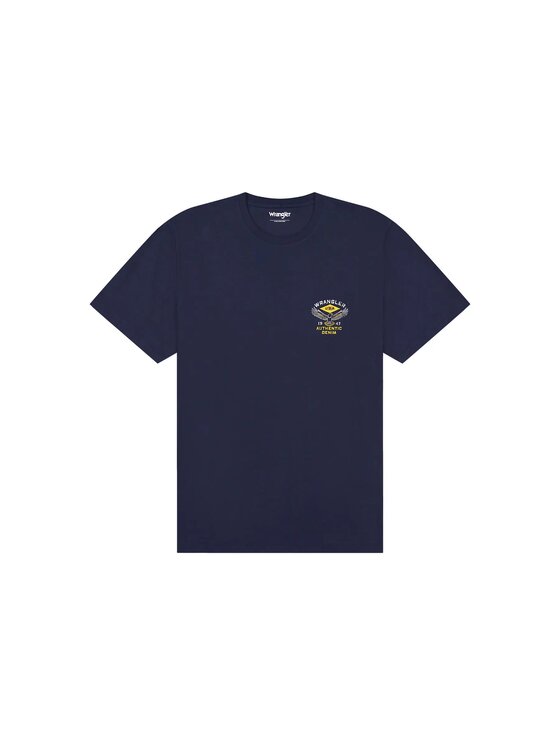 Wrangler Wrangler T-shirt SMALL AMERICANA TEE Blu Regular Fit