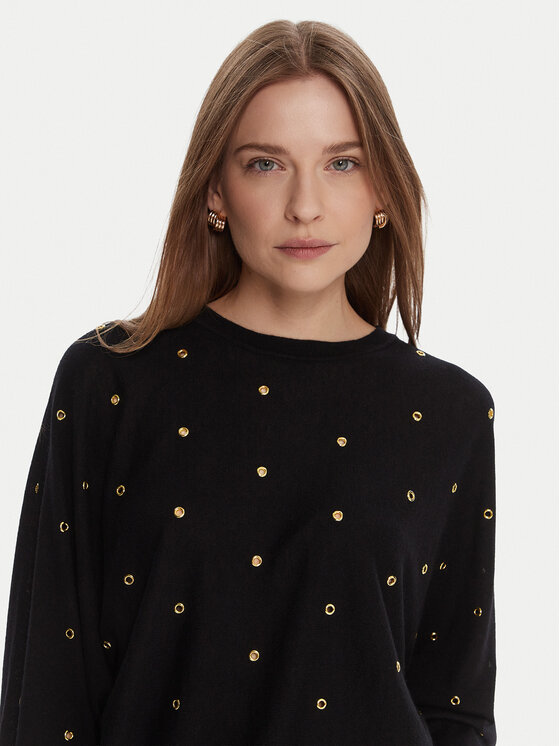 LOLA CASADEMUNT LOLA CASADEMUNT Pulover MF2511023 Črna Oversize