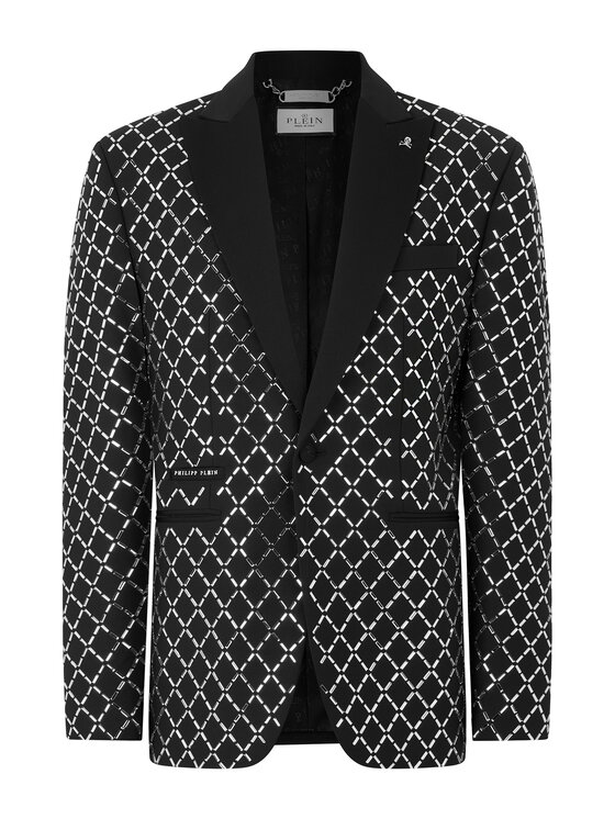 PHILIPP PLEIN PHILIPP PLEIN Marynarka 31287 Czarny Regular Fit