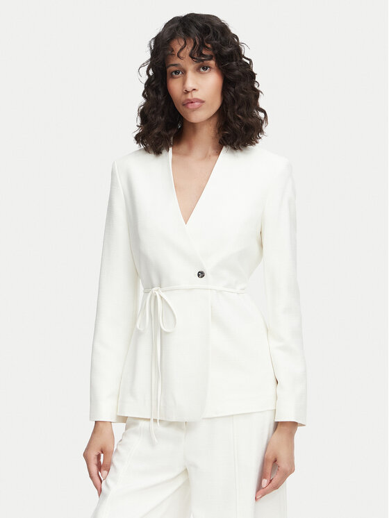 Calvin Klein Calvin Klein Pintsak LV044F408G Kreemjas Regular Fit