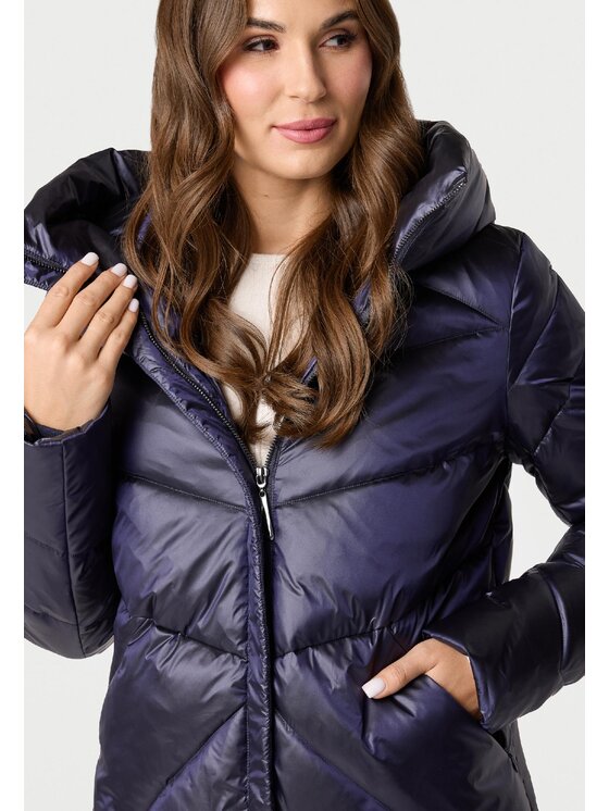 QUIOSQUE QUIOSQUE Płaszcz QUIOSQUE 9VS009802 Granatowy Regular Fit