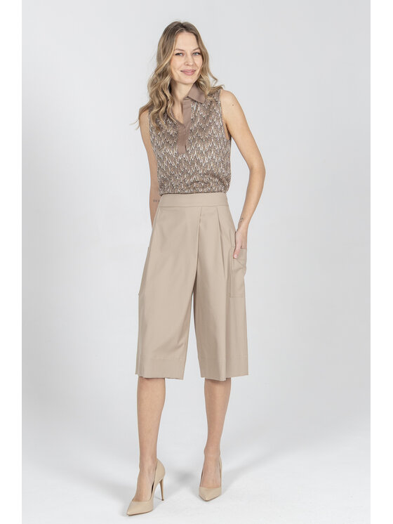 Deni Cler Milano Deni Cler Milano Szorty materiałowe W-DC-5231-F2-B5-13-1 Beżowy Loose Leg