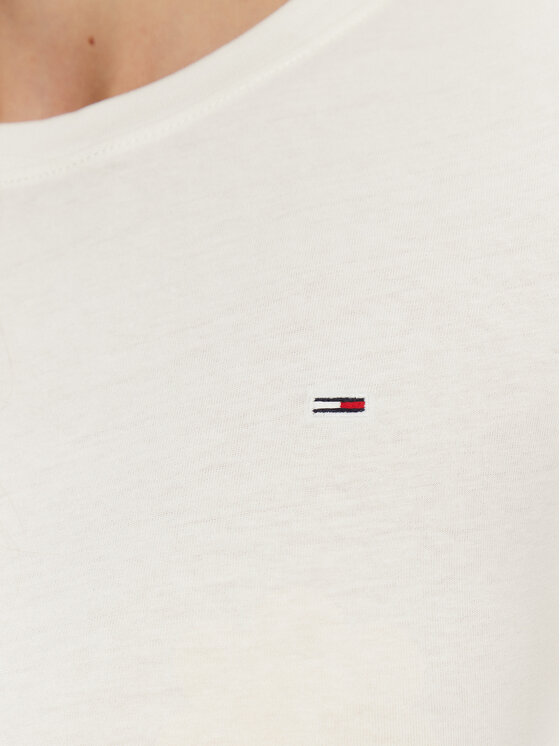 Tommy Jeans Tommy Jeans Póló DW0DW20459 Fehér Slim Fit
