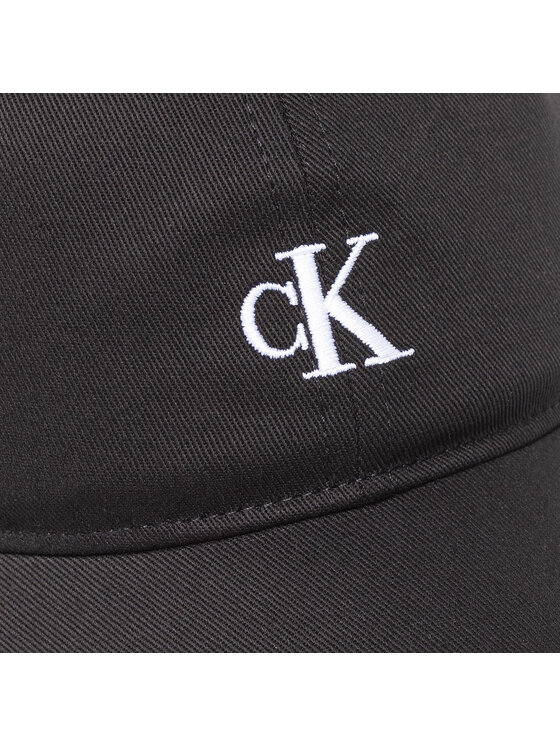 Monogram Klein Cap Jeans Baseball IU0IU00150 Schwarz Cap Calvin