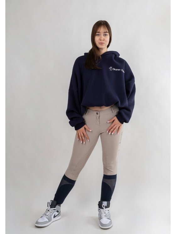 DKaren Sport DKaren Sport Bluza Eq27 Granatowy Classic Fit