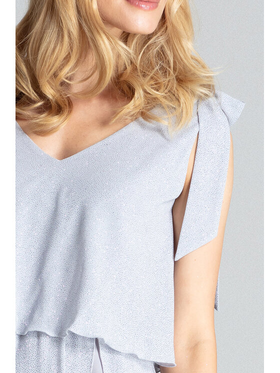 FIGL FIGL Sukienka M691 Szary Regular Fit
