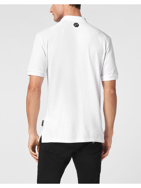 PHILIPP PLEIN PHILIPP PLEIN Polokošile 14653 Bílá Slim Fit