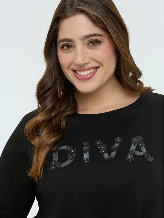 Fiorella Rubino Fiorella Rubino Felpa G853L008968N033 Nero Regular Fit