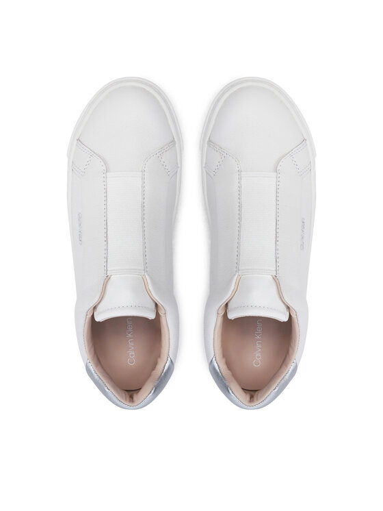 Calvin Klein Calvin Klein Laisvalaikio batai Cupsole Slip On W/Ml HW0HW02289 Balta