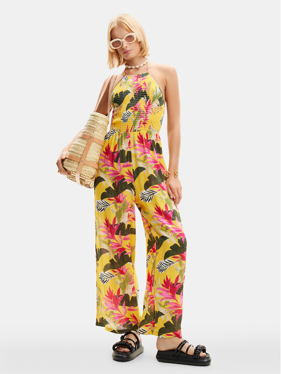 Desigual Desigual Jumpsuit Tropical Party 24SWMW22 Multicolore Relaxed Fit
