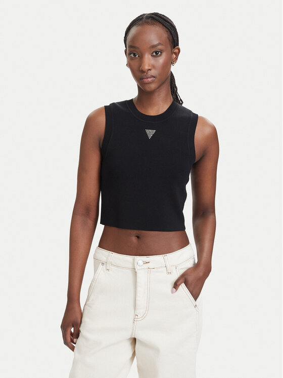 Guess Top W4GZ34 Z3F40 Negru Slim Fit