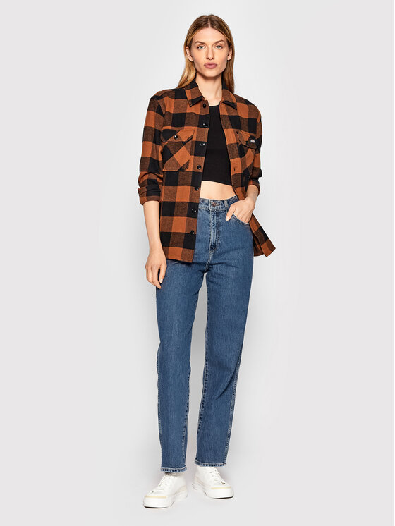 Wrangler Wrangler Jeansy Winter Hue 112320060 Niebieski Mom Fit