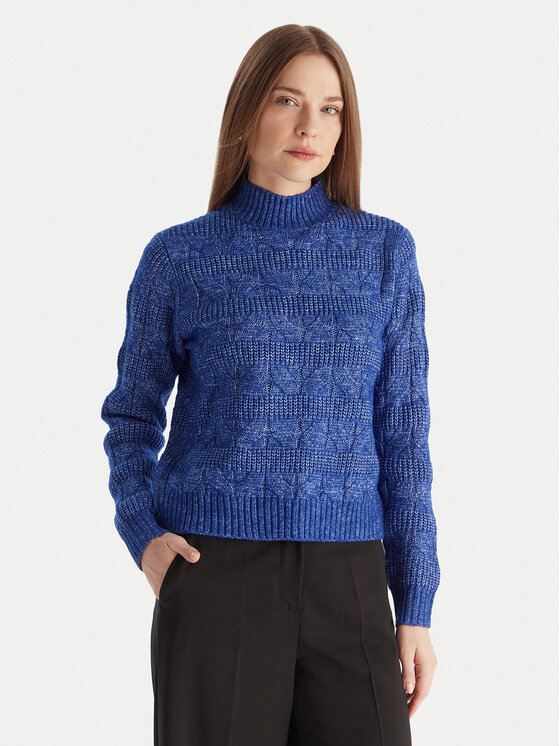 Vero Moda Vero Moda Bluză cu gât Virgo 10331875 Albastru Regular Fit