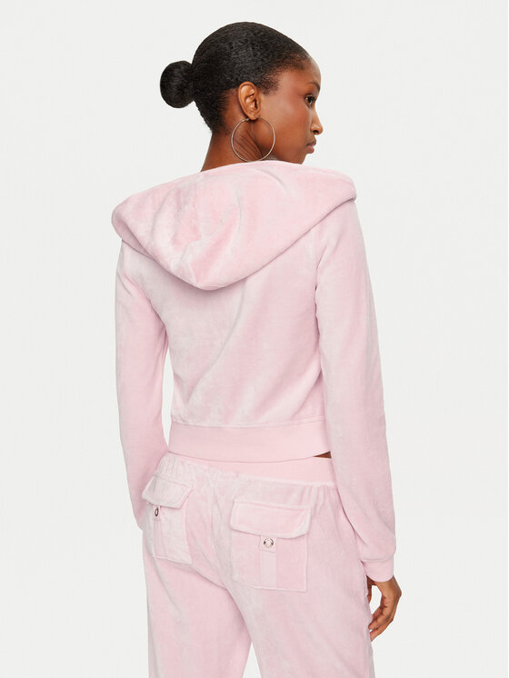 Juicy Couture Juicy Couture Світшот Robyn JCSEBJ007 Рожевий Slim Fit