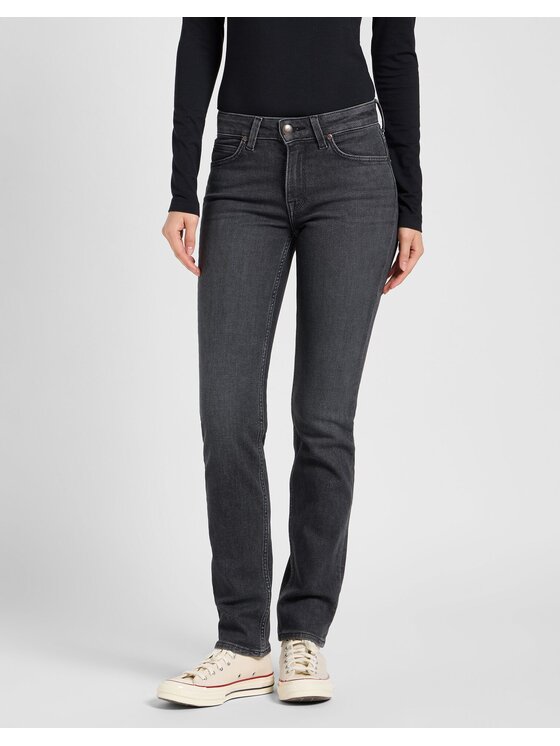 Lee Lee Jeansy ELLY Czarny Slim Fit