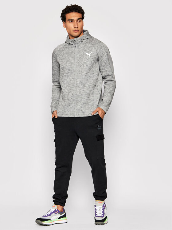 Puma Puma Bluza Evostripe 585811 Szary Slim Fit