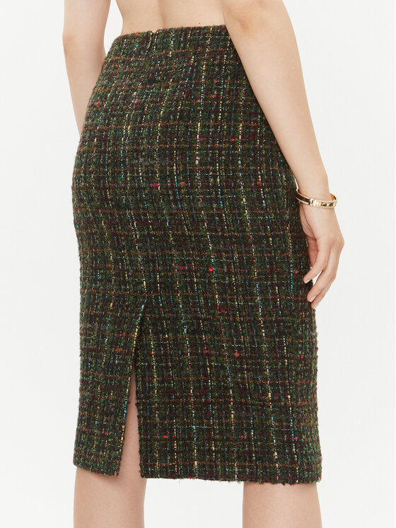 Luisa Spagnoli Luisa Spagnoli Pouzdrová sukně Fluviale 540358 Khaki Regular Fit