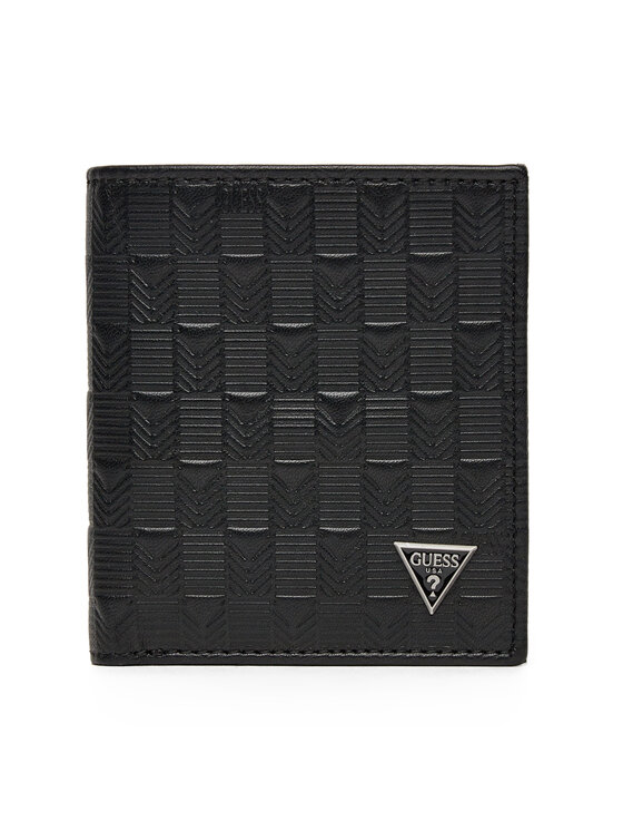 Guess Guess Голям мъжки портфейл SMMADL LEA22 Черен