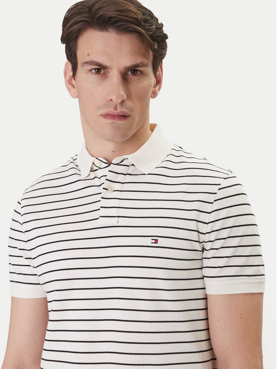 Tommy Hilfiger Tommy Hilfiger Polokošeľa 1985 MW0MW17770 Béžová Regular Fit
