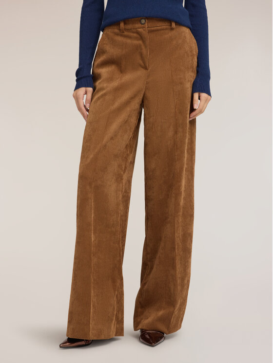 Motivi Motivi Pantaloni di tessuto P07RQ004988N022 Marrone Over Fit