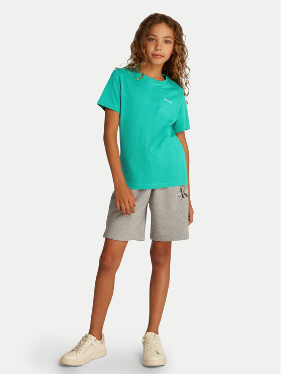 Calvin Klein Jeans Calvin Klein Jeans Tričko IU0IU00683 Zelená Regular Fit
