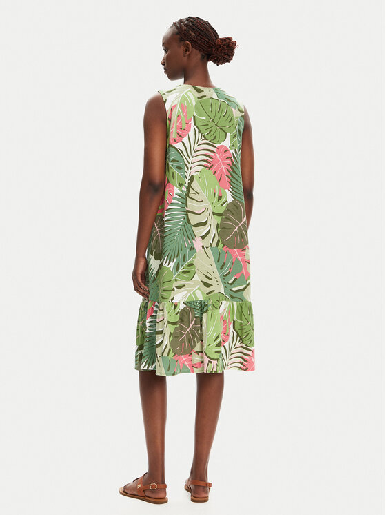 Olsen Olsen Sommerkleid 13002032 Grün Regular Fit