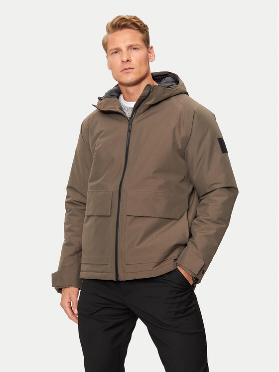 Jack Wolfskin Jack Wolfskin Geacă de ploaie Tempeltor A60205 Maro Regular Fit