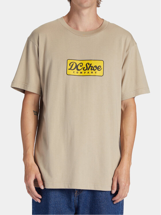 DC Shoes DC Shoes T-Shirt Happy Hour Tees ADYZT05293 Beżowy Regular Fit
