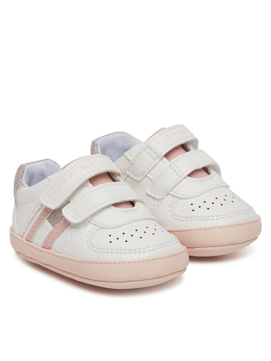 Tommy Hilfiger Tommy Hilfiger Αθλητικά Flag Low Cut Velcro Sneaker T0A9-33721-1528 Λευκό