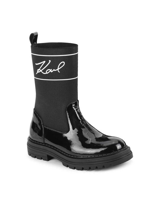 Karl Lagerfeld Kids Karl Lagerfeld Kids Čizme Z19114 S Crna
