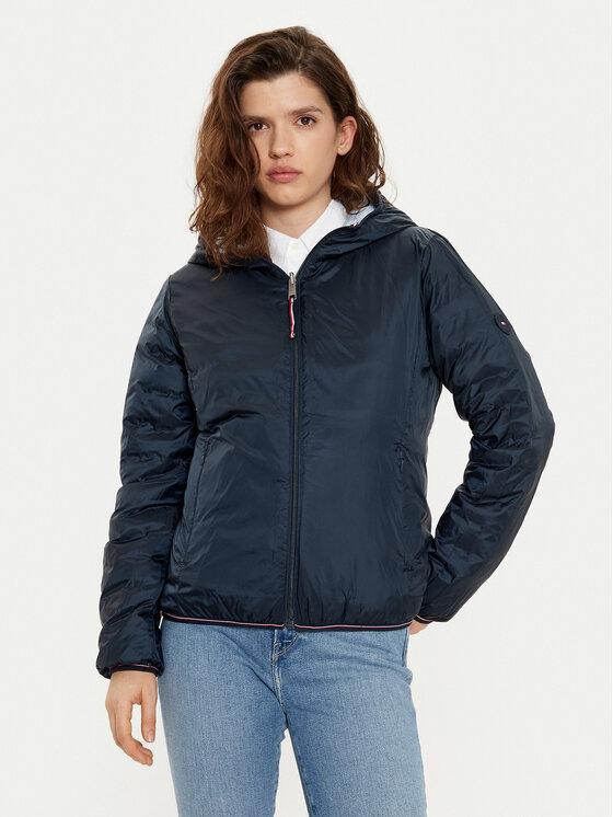 Tommy Hilfiger Tommy Hilfiger Átmeneti kabát WW0WW45317 Kék Regular Fit