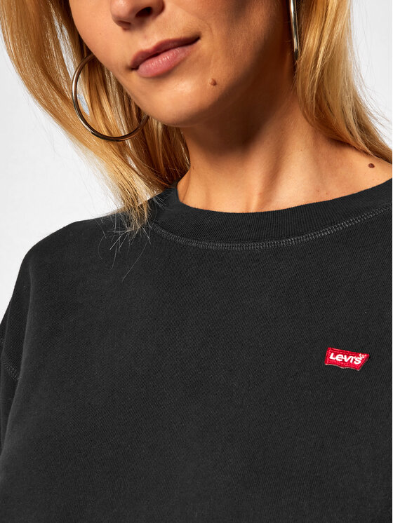 Levi's® Levi's® Pulóver Standard Crewneck 24688-0006 Fekete Relaxed Fit