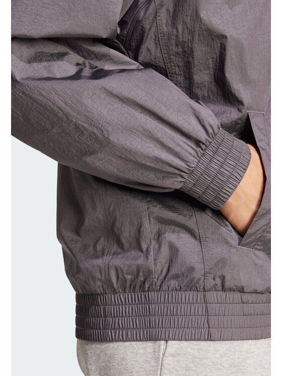 adidas adidas Kurtka do biegania 148013 Szary Loose Fit