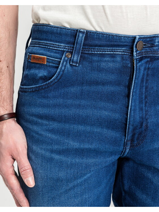 Wrangler Wrangler Jeansy TEXAS SLIM Niebieski Regular Fit