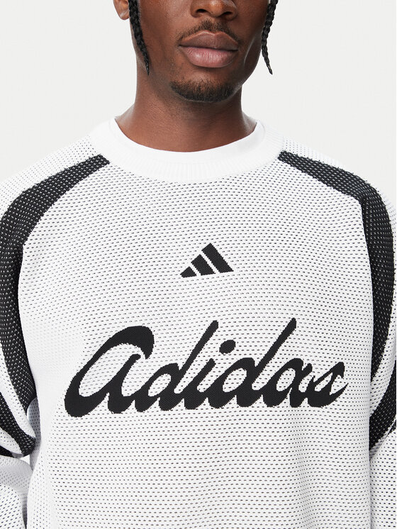 adidas adidas Hanorac House Of Tiro Knitted KF4816 Alb Loose Fit