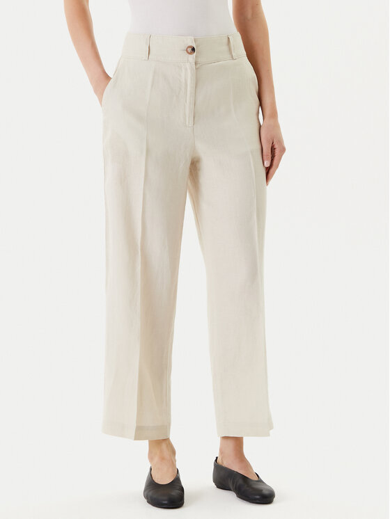 United Colors Of Benetton United Colors Of Benetton Текстилни панталони 4AGHDF06R Бежов Straight Fit