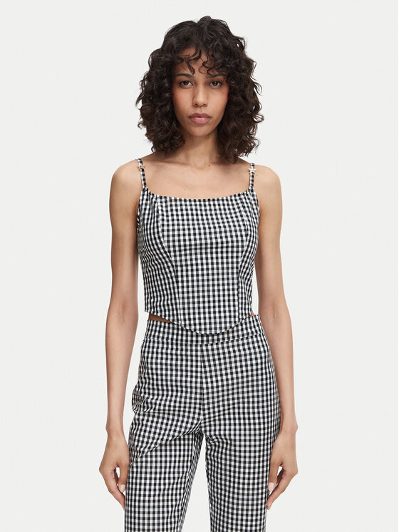 Guess Guess Топ W6YH94 W4487 Чорний Slim Fit