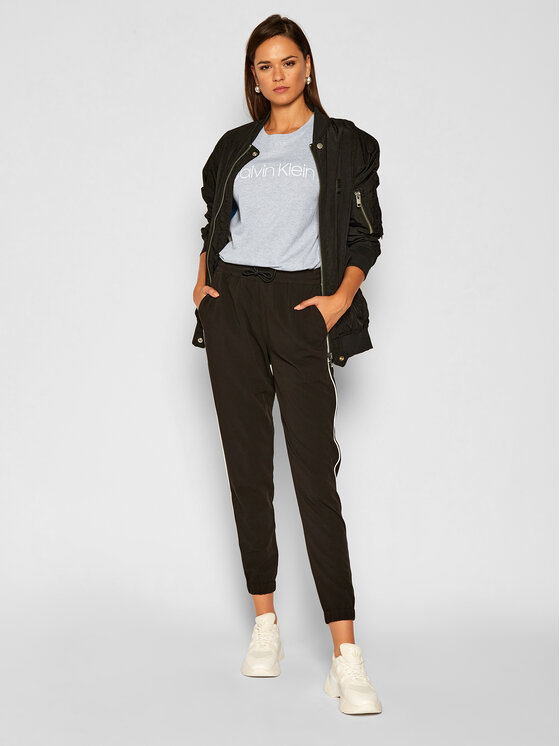 Calvin Klein Calvin Klein Majica Core Logo K20K202142 Siva Regular Fit