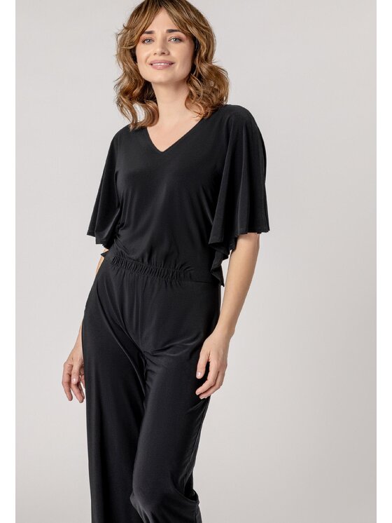 QUIOSQUE QUIOSQUE Overal 3US001 Černá Regular Fit