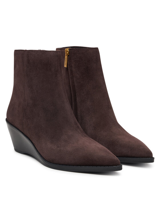 MICHAEL Michael Kors MICHAEL Michael Kors Botki Austin Wedge Bootie 40F6AUME5S Brązowy
