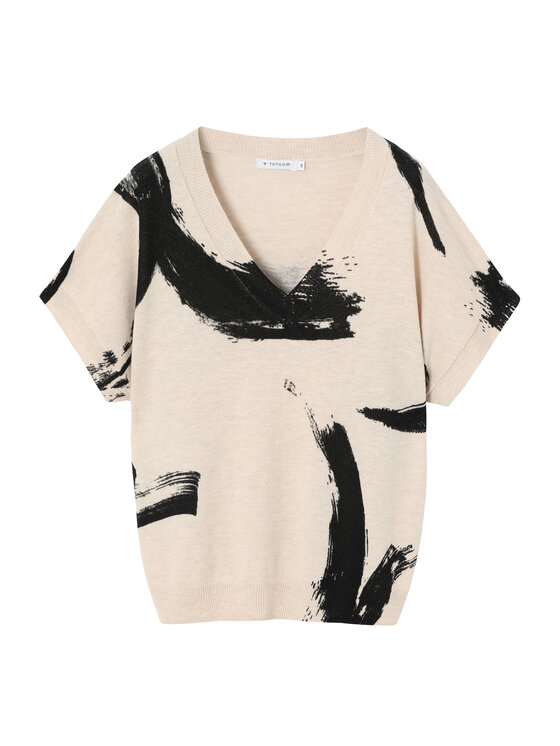 TATUUM TATUUM Sweter HELENA 1 Beżowy Classic Fit