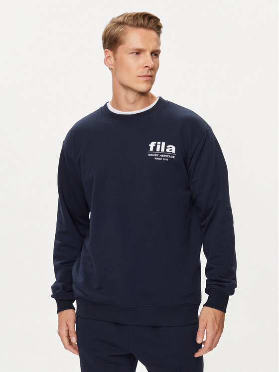 Fila Majica Dugih Rukava FAM0671 Tamnoplava Relaxed Fit