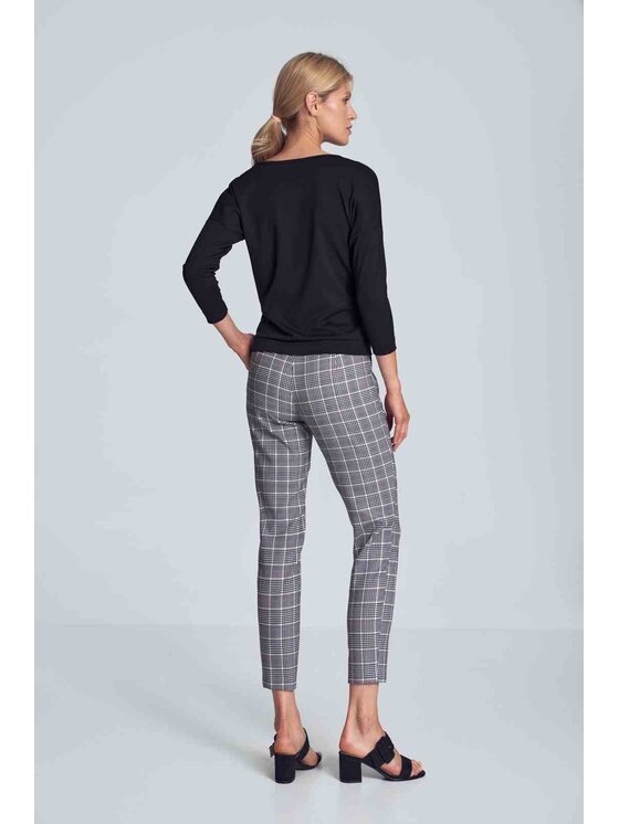 FIGL FIGL Bluzka M710 Czarny Regular Fit