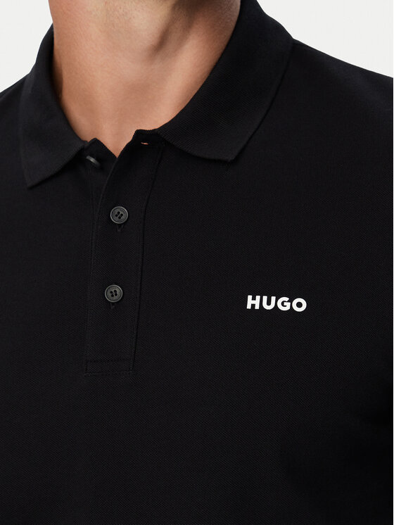 HUGO HUGO Tricou polo Donoslong 50547358 Negru Regular Fit