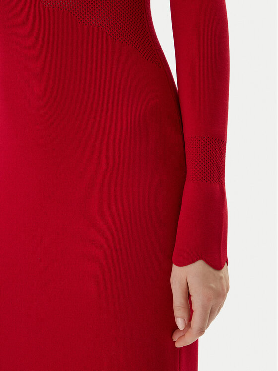 TWINSET TWINSET Trikotāžas kleita 252TP3040 Sarkans Slim Fit