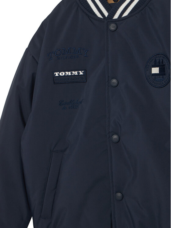Tommy Hilfiger Tommy Hilfiger Bomber jakna Graphic KB0KB10079 Mornarsko modra Regular Fit