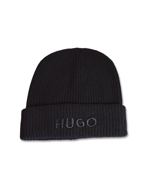 Czapka BOSS, Czarne, Styl Social Hat