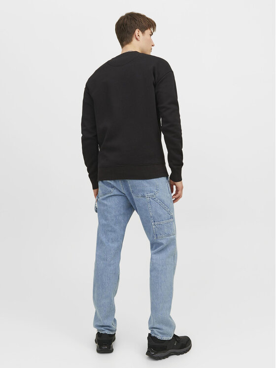 Jack&Jones Jack&Jones Majica dugih rukava Vesterbro 12241694 Crna Relaxed Fit
