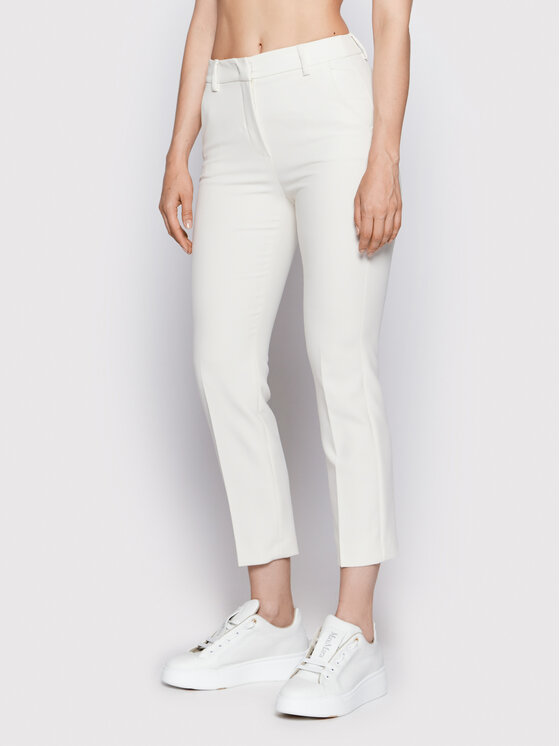 Weekend Max Mara Weekend Max Mara Riidest püksid Patata 51360129 Beež Slim Fit