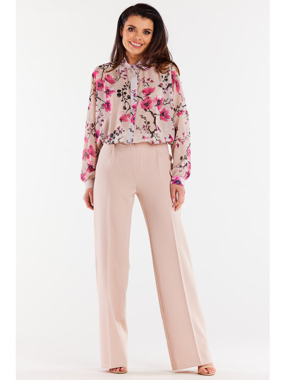 Awama Awama Sukienka letnia A513 Kolorowy Basic Fit